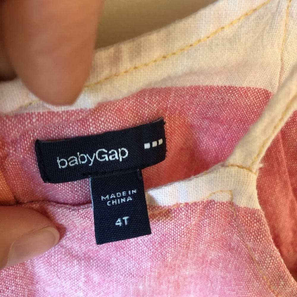 Baby Gap Linen Midi Dress Girls 4T - Picture 5 of 6